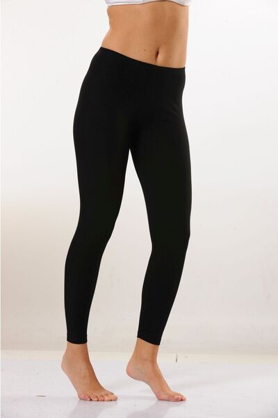 Hmd 4003 Жіночі 3-х частинні чорні зручні бавовняні довгі легінси