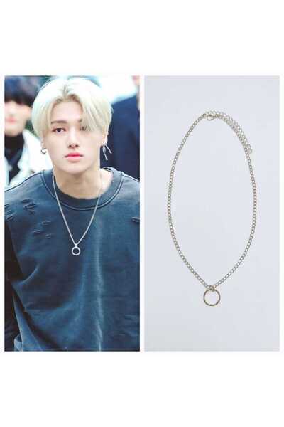 REN AKSESUAR قلادة KPOP ATEEZ Wooyoung