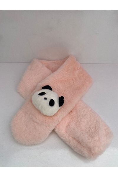 EBMER SUMON COLOR Teddy Bear Detailed Plush Children's Scarf