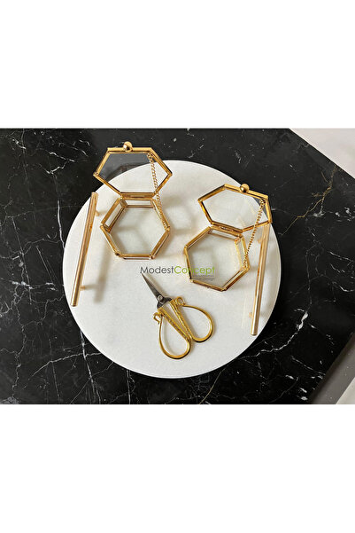 Modestmar Doğal Beyaz Mermer Nişan / Söz Tepsisi Yuvarlak - Gold Yüzük Kutulu...