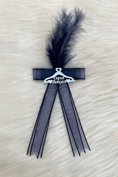 ZEYMERADE Lacivert Damat Bohça Süsü, Gelin Çeyiz Valiz Bavul Düğün Nişan Konv...