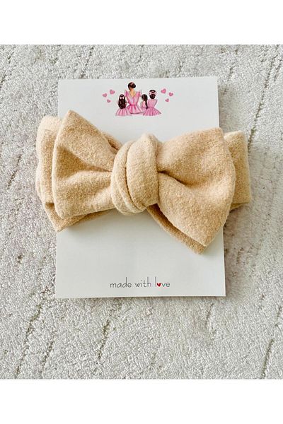 ALYA Soft Stretchy Baby Kids Bandana with Adjustment Double Bow for 0-6 Years