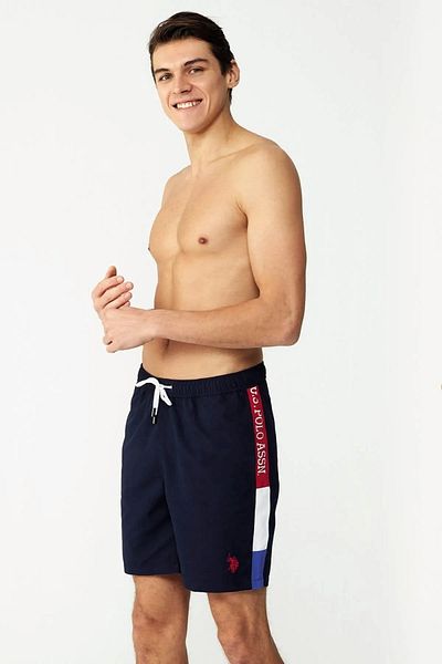 U.S. Polo Assn. Ανδρικό σορτς κολύμβησης 23005 Model Long Navy Blue
