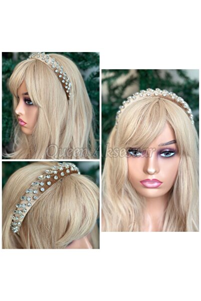 QUEEN AKSESUAR Ειδική σχεδίαση πολυτελής κρυστάλλινη πέτρα με κεντημένη κορών...