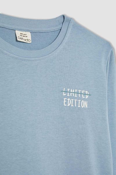 DeFacto Boy's Regular Fit Crew Neck Sweatshirt