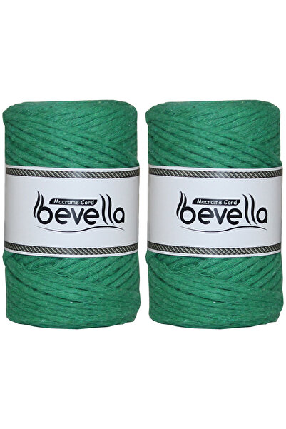Bevella Macrame Cord خيط مكرامية قابل للتشابك، خيط فردي 3 مم من القطن والبولي...