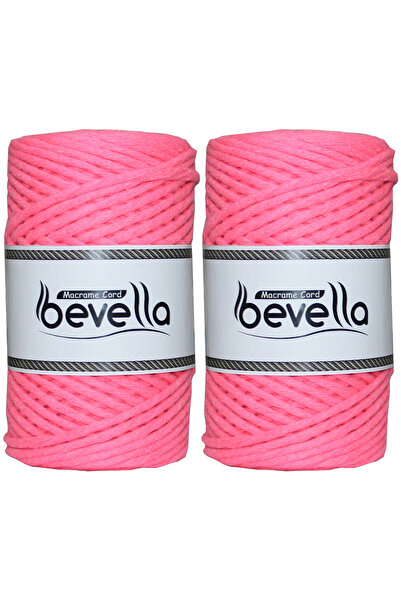 Bevella Macrame Cord Frânghie de macrame scanabilă Single Twist 3 mm Frânghie...