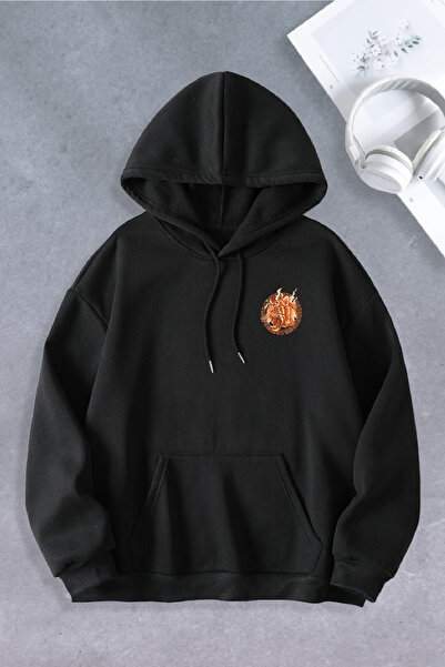 Ciel Lune Унисекс суитшърт с тигров принт за жени и мъже