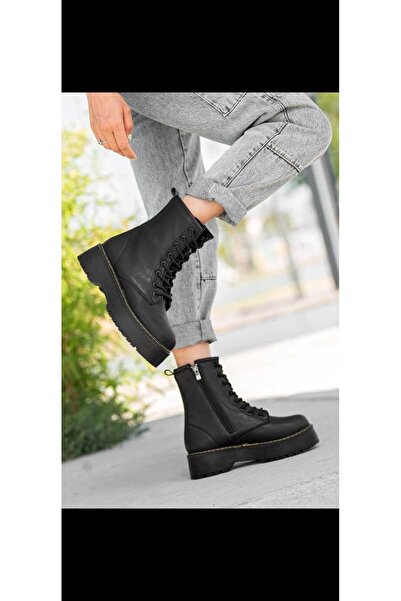 Gny SİYAH DERİ BOT POSTAL