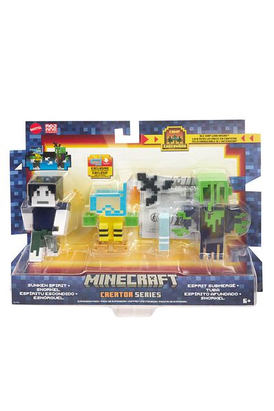 MINECRAFT مجموعة المهام الإضافية من سلسلة Creator Sunken Spirit Snorkel HLY89