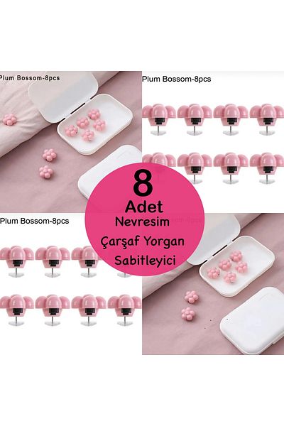 KÜÇÜK EW 8 Pieces Duvet Cover And Sheet Holder Fixer Non-Slip Duvet Cover Organizer Pegs