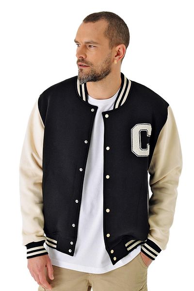 CHUBA Ανδρικό Cotton Bomber College Jacket Μαύρο 23s2030
