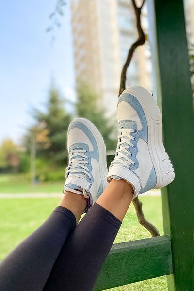 SHOEBELLAS Дамски спортни ботуши Asgard Denim Detailed