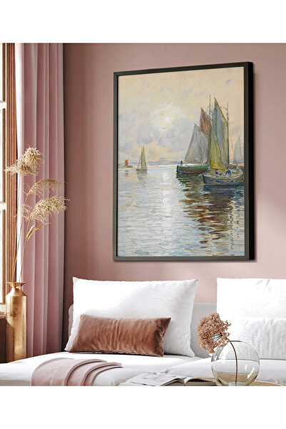 HOMEPACK Çerçeveli Tekli Tablo Yelkenli Serisi Klasik Poster Tablo TK/114