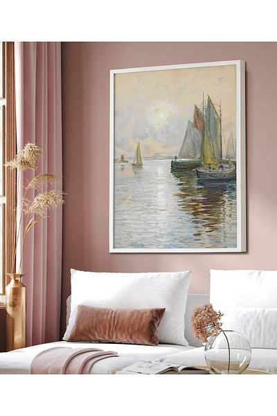 HOMEPACK Κορνίζα Μονό Πίνακα Sailboat Series Classic Poster Painting TK/114