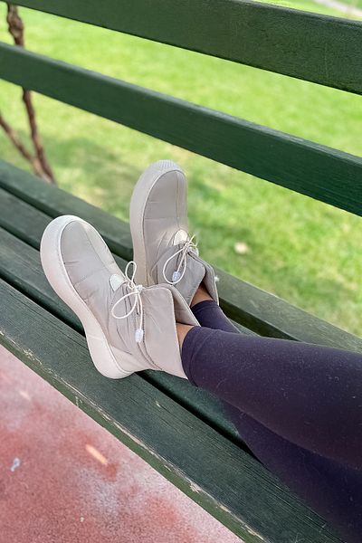 SHOEBELLAS Γυναικείες μπότες Elysion Beige Parachute