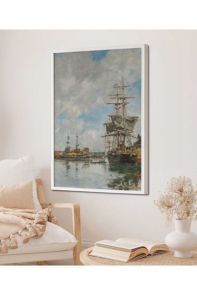 HOMEPACK Κορνίζα Μονό Πίνακα Sailboat Series Classic Poster Painting TK/115