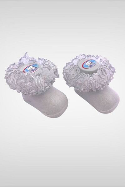 Akface lacy, coquettish tulle newborn baby Mevlüt socks socks