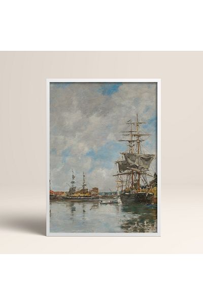 HOMEPACK Κορνίζα Μονό Πίνακα Sailboat Series Classic Poster Painting TK/115