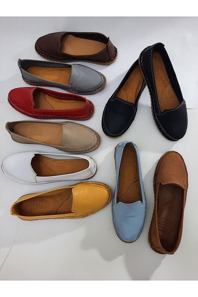 KAPAR Μοντέλο Casual Babet από 100% γνήσιο δέρμα και χειροποίητο, Tan Color