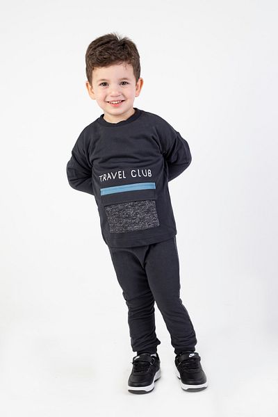 Harika KIDS Boy's Travel Club Printed Tracksuit Set