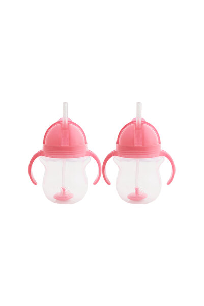 Munchkin Tıklama Kilitli Uçlu Pipetli Alıştırma Bardağı, 6ay , 207ml, Pembe, ...