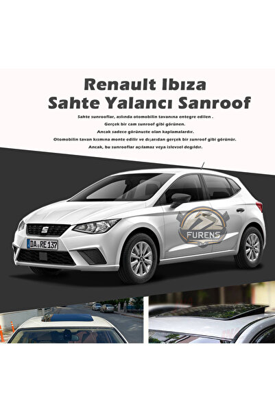 Furens Seat Ibıza Parlak Siyah Yalancı Çakma Sahte Sunroof