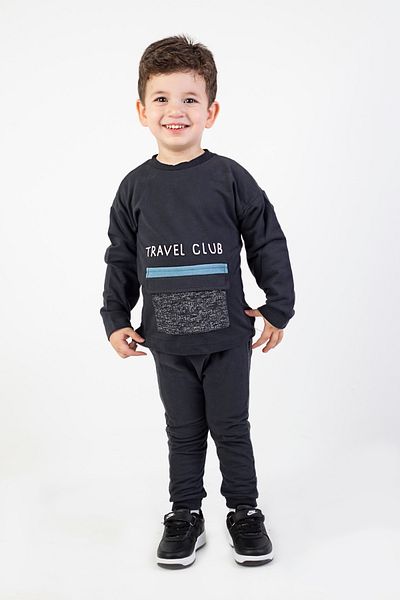 Harika KIDS Boy's Travel Club Printed Tracksuit Set