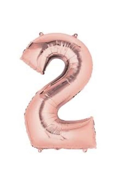 Çemrek Süs Parti Rose 2 Foil Balloon 40 inch 100 cm