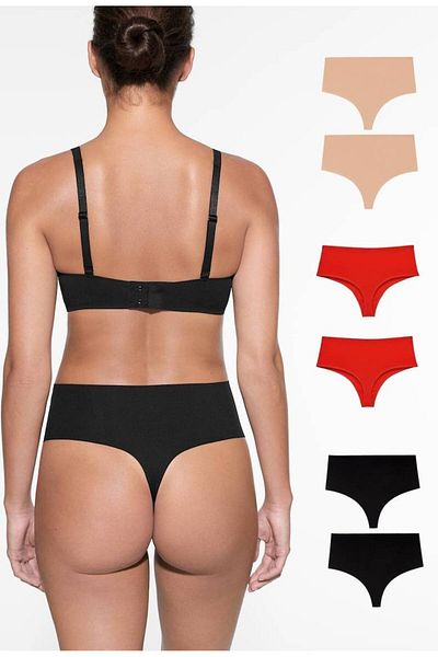 GECKO COLLECTION Gecko High Waist Laser Cut String Thong - 6 Pieces Recovery