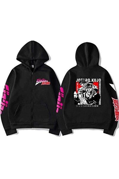 Vordevia JoJo's Bizarre Adventure με φερμουάρ unisex Hoodies τύπου 71