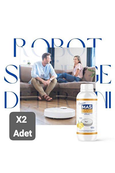 Mas Robot Süpürge Deterjanı Solüsyonu Nergis Kokulu 1000 Ml X 2 Adet