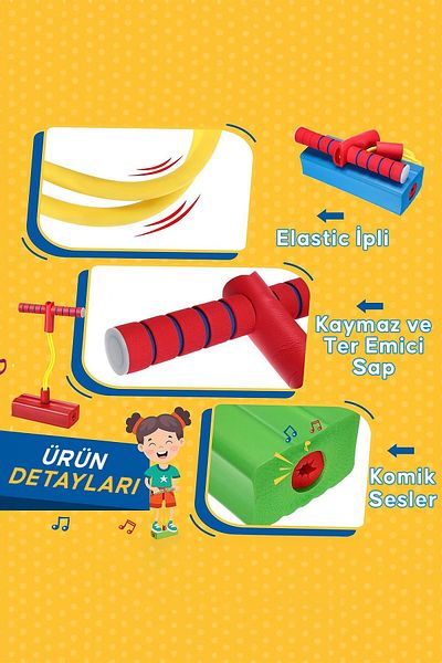 pekial Slipt Kids Jumping Jumping Toy Extending Educational Physical Mental Developer Educational Vote