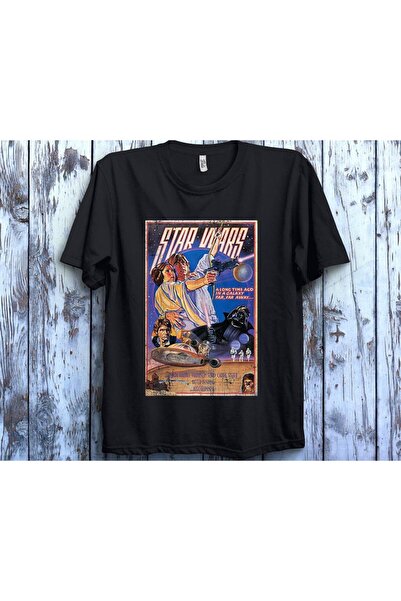 Vordevia Tricou unisex afiș de film clasic de epocă Star Wars