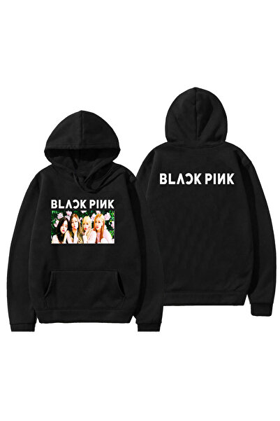 Vordevia Hanorac cu glugă Black Pink blackpink Model32
