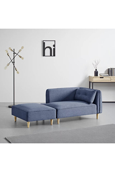 Passion Septentri Modern Montajsız Puflu Tekli Berjer Takımı Oturma Odası Mini Puflu Koltuk