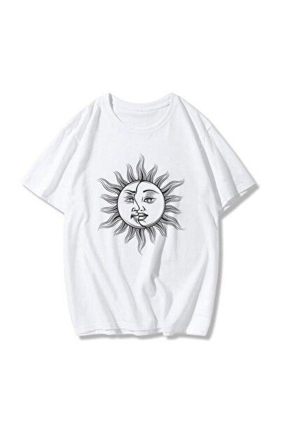 Vordevia تي شيرت كسوف الشمس والشمس والقمر mod28