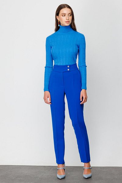 Ekol High Waist Buttoned Trousers