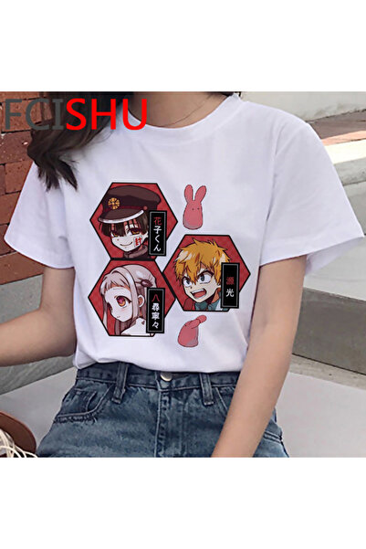 Vordevia للجنسين اليابانية أنيمي هاناكو كون تي شيرت Mod78