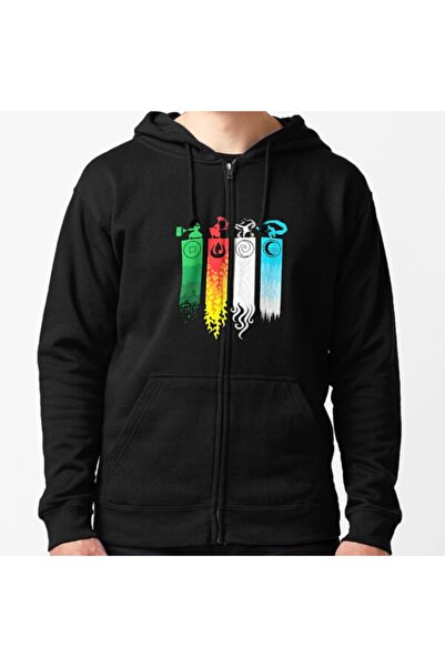 Vordevia Elemental Bending Avatar Hoodie sa rajsferšlusom