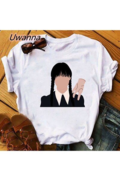 Vordevia Wednesday Addams modna majica kratkih rukava T-shirt Mod48
