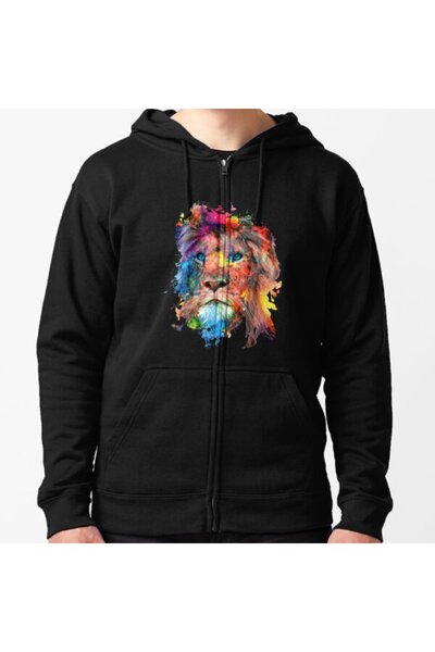 Vordevia Hanorac cu fermoar cu leu