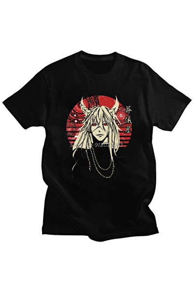Vordevia Japanska anime crna majica Black Butler Sebastian Ciel Phantomhive