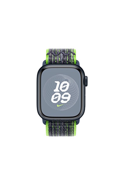 m.tk moveteck Apple Watch Ultra 49mm Uyumlu Nike Spor Loop Kordon Naylon Hasır Örgü