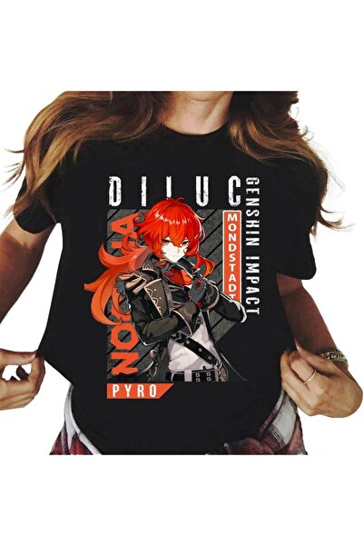 Vordevia Genshin Impact Štampano Žene T-shirt - Mod4r6