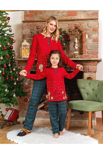Cossy By Aqua Girl's Long Sleeve Pajama Set 24487