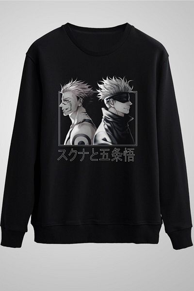 Vordevia Unisex Black Satoru Gojo Vs Sukuna Yuji Itadori