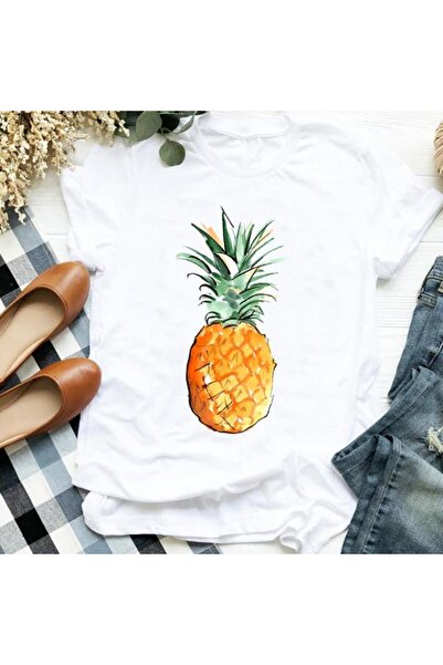 Vordevia Tricou cu imprimeu cu desene animate cu fluturi pentru femei Md355