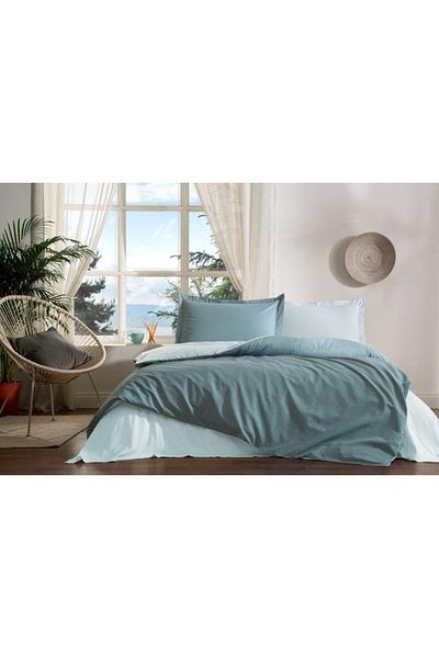Özdilek Colourist Maldiv Aqua Single Ranforce Duvet Cover Set