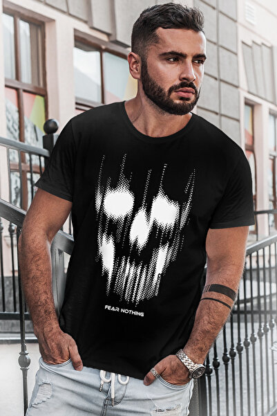 ROCKANDROLL Tricou pentru bărbați cu mânecă scurtă Matrix Skull